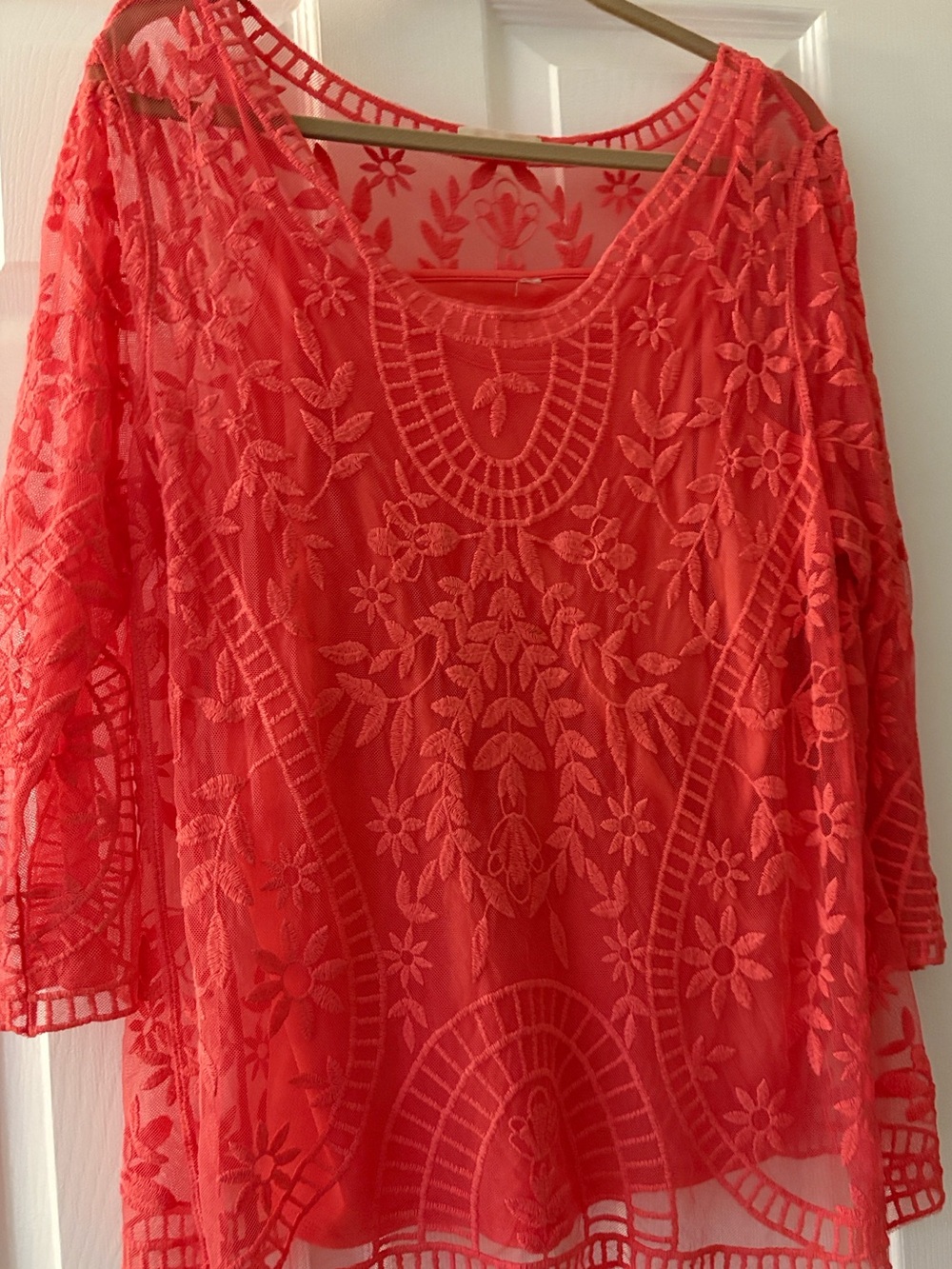 CORAL  lace top by Adiva